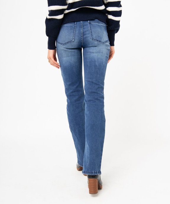 Jean large avec ceinture fantaisie femme - LuluCastagnette vue3 - LULUCASTAGNETTE - GEMO