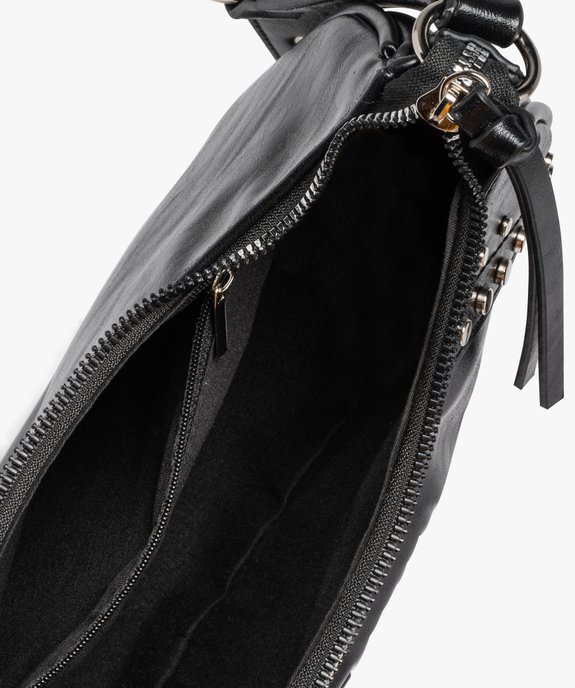 Sac besace femme demi-lune look rock vue3 - GEMO (ACCESS) - GEMO