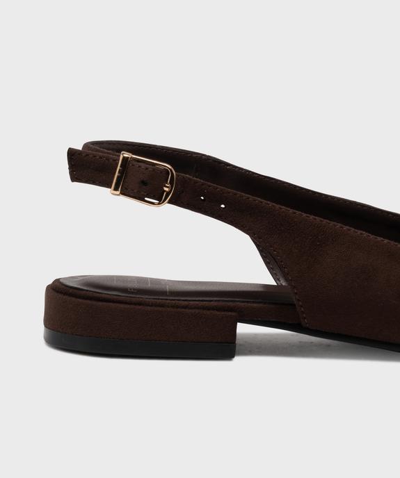 Escarpins slingback à motif léopard et talon plat femme - Follow Me vue6 - FOLLOW ME - GEMO