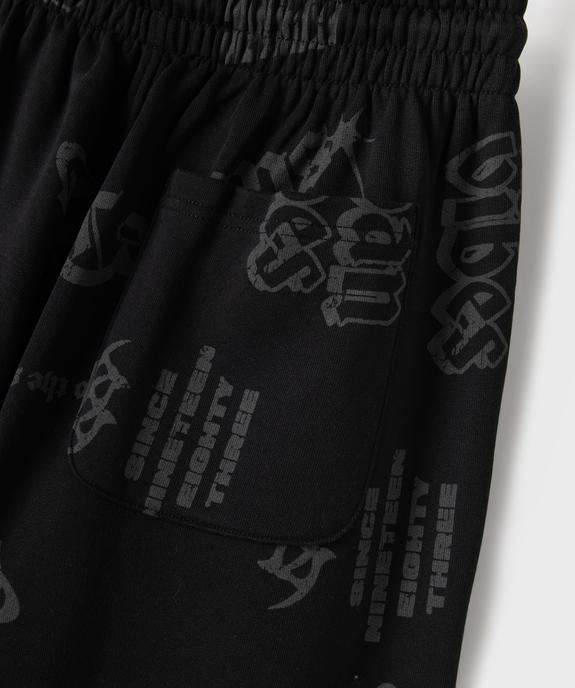 Pantalon de sport imprimé coupe large garçon - Camps United vue3 - CAMPS US GEMO FOR GOOD - GEMO