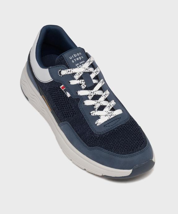 Baskets de running en mesh ajouré homme - Urban Steps vue5 - URBAN STEPS GEMO FOR GOOD - GEMO