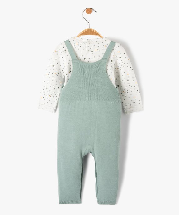 Ensemble bébé 2 pièces : salopette en maille + body à manches longues - LuluCastagnette vue5 - LULUCASTAGNETTE - GEMO