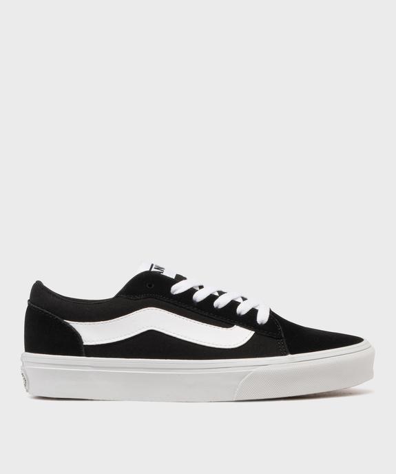 Baskets basses en cuir et textile femme - Vans vue1 - VANS - GEMO