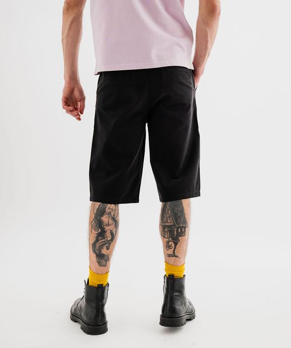 Bermuda chino regular en coton uni homme vue3 - GEMO 4G HOMME - GEMO