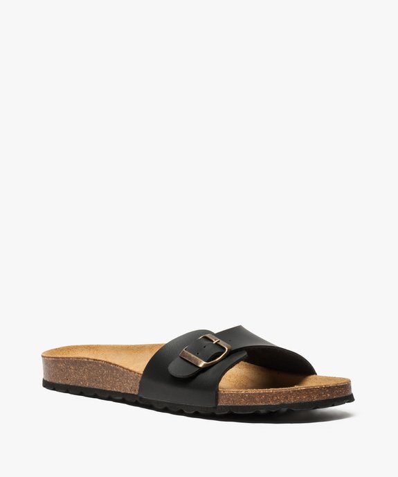 Sandales homme avec large bride à boucle vue2 - GEMO (CASUAL) - GEMO