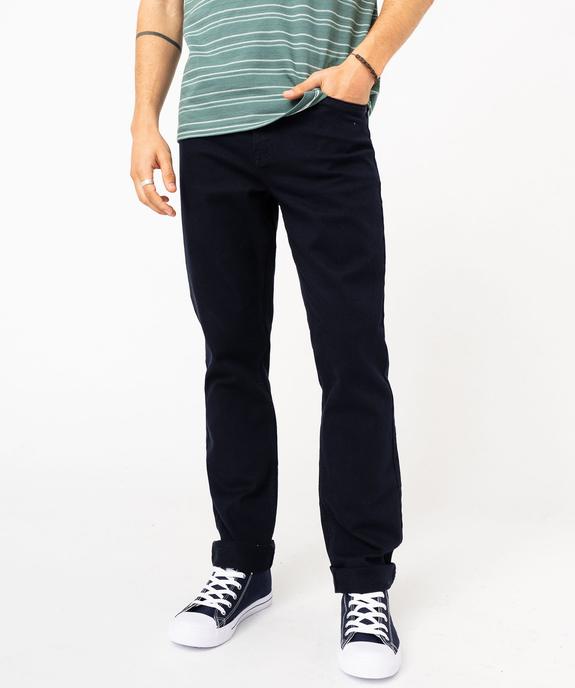 Pantalon en coton coupe Slim homme vue5 - GEMO 4G HOMME - GEMO