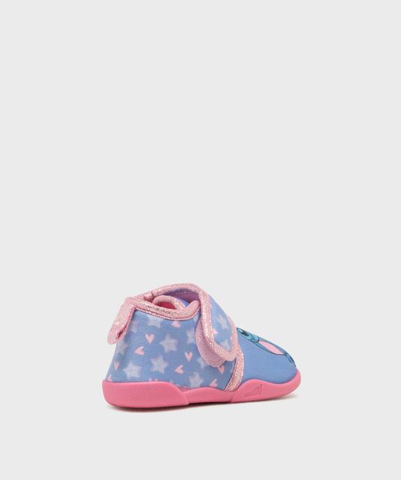 Chaussons en velours à scratch moelleux imprimé fille - Stitch vue4 - LILO & STITCH - GEMO