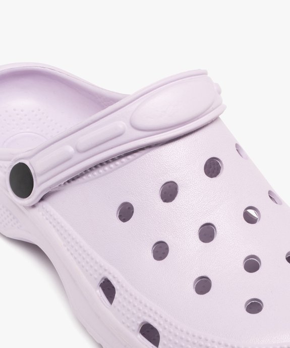 Sabots souples dessus perforé femme  vue6 - GEMO (PLAGE) - GEMO