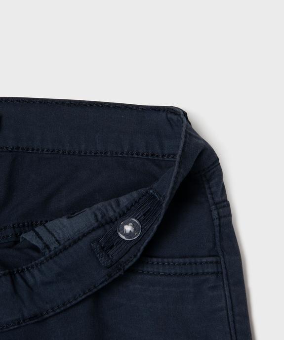 Short en coton stretch avec revers fille vue5 - GEMO (JUNIOR) - GEMO