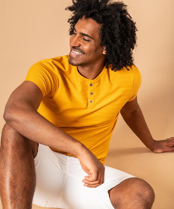 Bermuda homme en toile extensible 5 poches coupe chino vue5 - GEMO (HOMME) - GEMO
