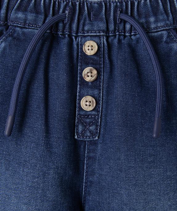 Jean avec taille élastique ajustable bébé garçon vue2 - GEMO(BEBE DEBT) - GEMO