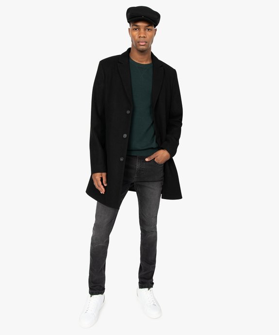 Jean homme skinny délavé avec plis sur les hanches vue5 - GEMO (HOMME) - GEMO