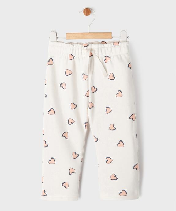 Pantalon de jogging ample avec intérieur molletonné bébé fille vue1 - GEMO 4G BEBE - GEMO