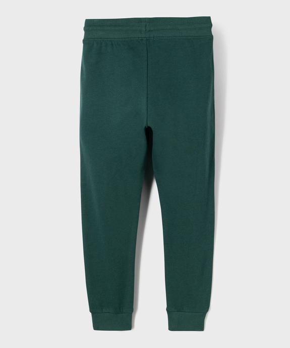 Pantalon de jogging avec intérieur molletonné garçon vue3 - GEMO (ENFANT) - GEMO