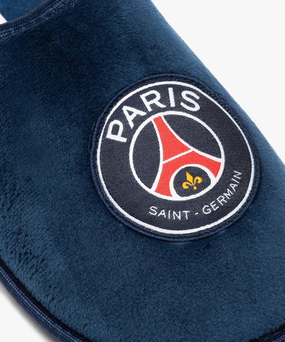 Chaussons homme mules en velours imprimé – Paris Saint-Germain vue6 - PSG - GEMO