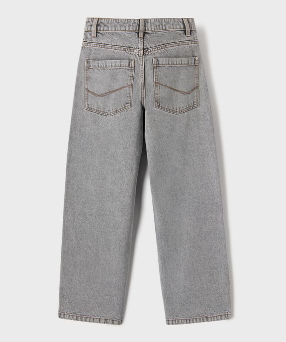 Jean baggy en coton délavé garçon vue3 - GEMO (JUNIOR) - GEMO