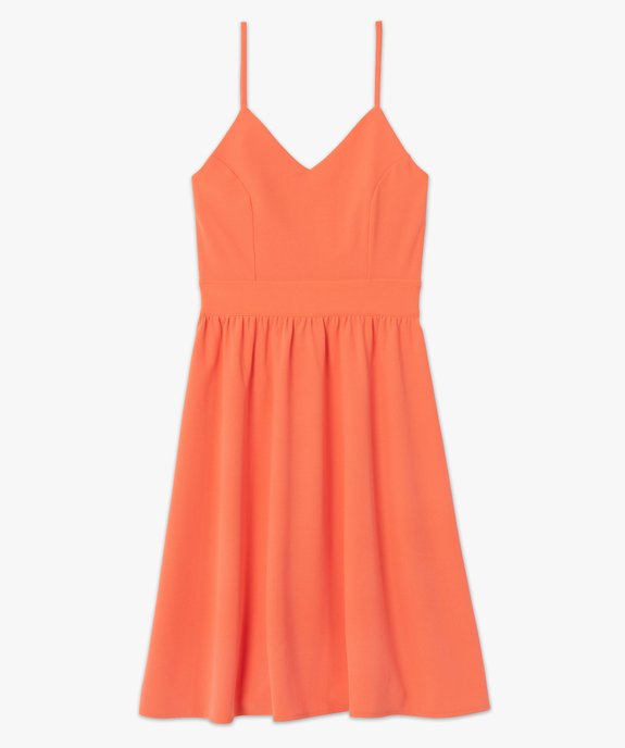 Robe femme à bretelles avec haut bustier vue4 - GEMO(FEMME PAP) - GEMO