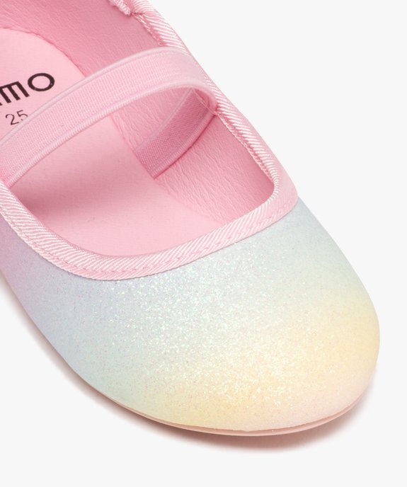 Ballerines fille irisées et pailletées à bride élastique vue6 - GEMO (ENFANT) - GEMO