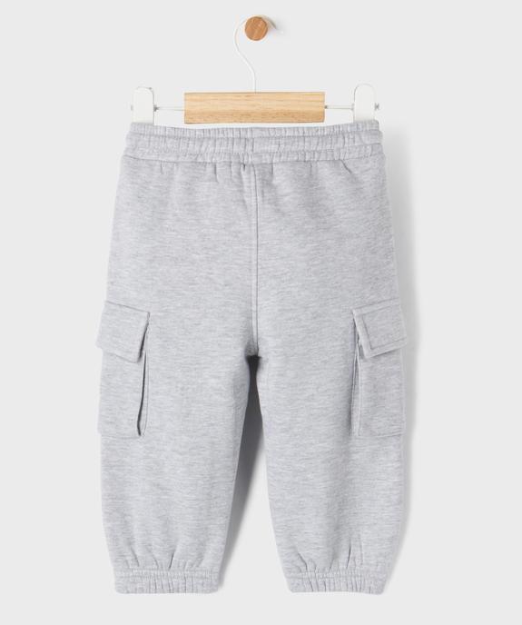 Jogging cargo en molleton doux bébé garçon vue3 - GEMO 4G BEBE - GEMO