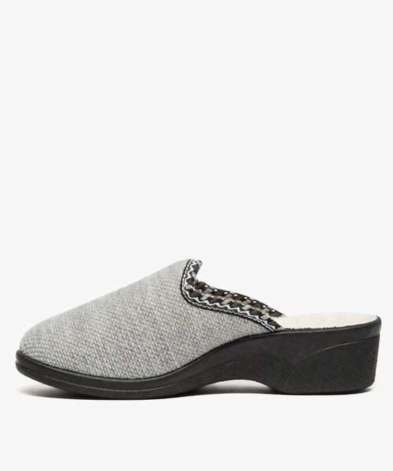 Mules d'intérieur  tricot  vue3 - GEMO(HOMWR FEM) - GEMO