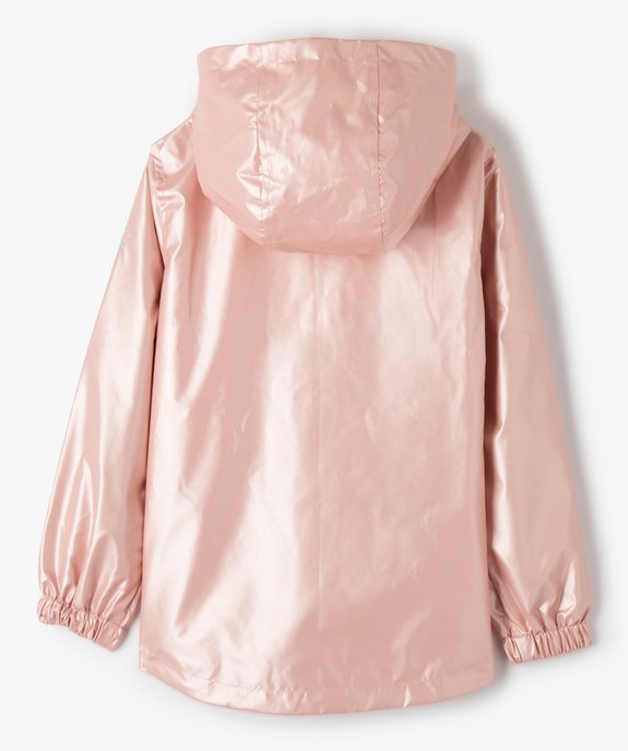 Imperméable fille à capuche irisé intérieur polaire vue4 - GEMO (ENFANT) - GEMO