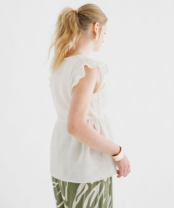 Blouse en gaze de coton spéciale maternité vue6 - GEMO (MATER) - GEMO