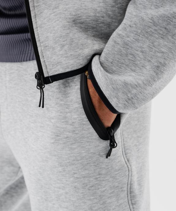 Pantalon de jogging avec poches zippées homme vue2 - GEMO (HOMME) - GEMO