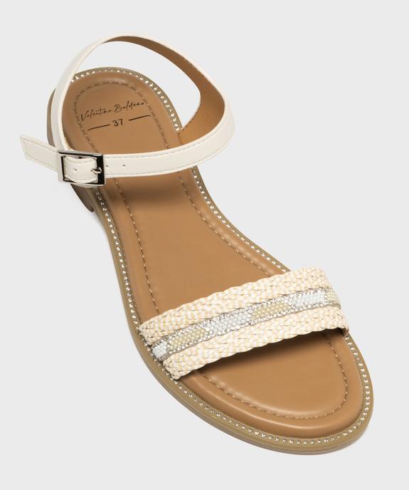 Sandales plates à strass femme vue5 - VALENTINA BALDA - GEMO