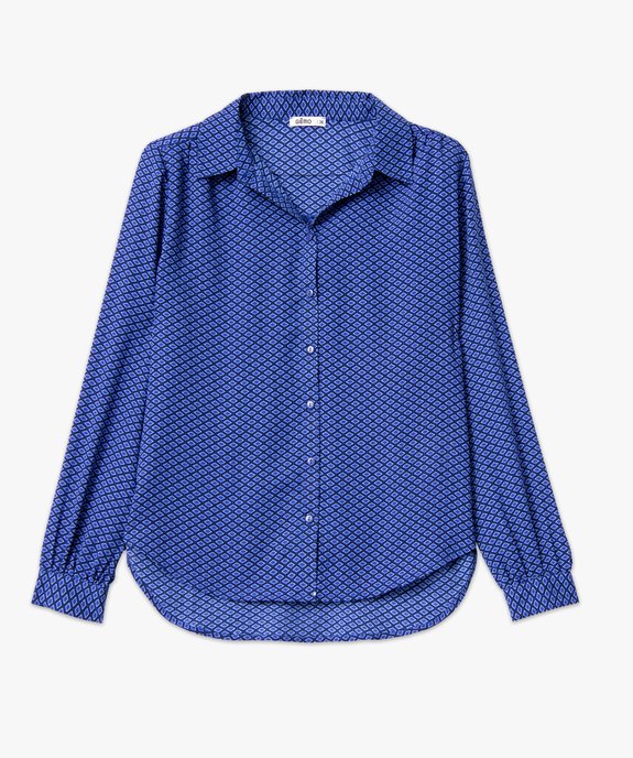 Chemise imprimée à manches longues femme vue4 - GEMO 4G FEMME - GEMO