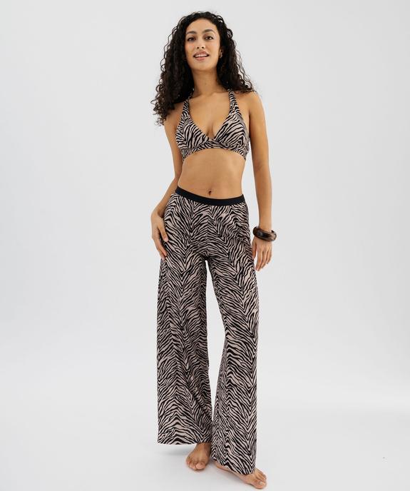 Pantalon de plage en maille fluide femme vue6 - GEMO 4G FEMME - GEMO
