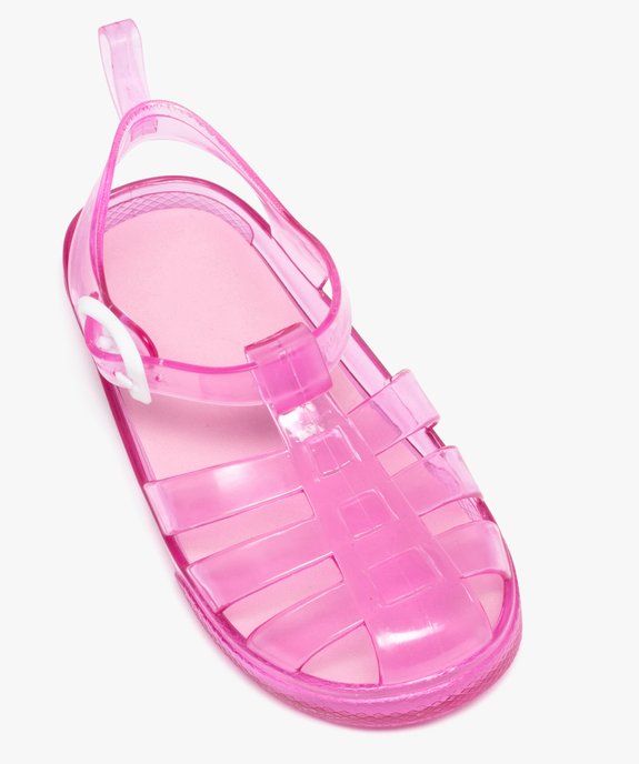 Sandales de plage fille à brides translucides et souples vue5 - GEMO (ENFANT) - GEMO