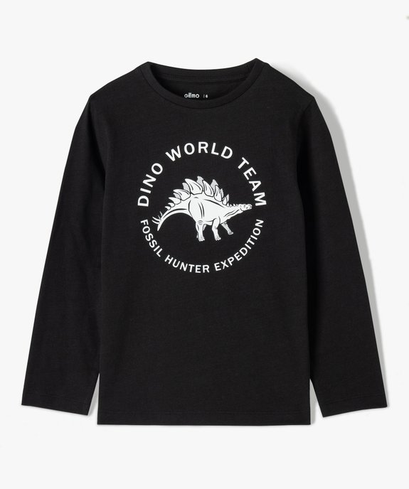 Tee-shirt garçon à manches longues avec motif vue1 - GEMO (ENFANT) - GEMO