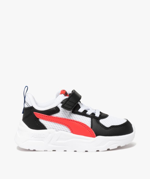 Baskets garçon tricolores à scratch avec semelle épaisse - Puma vue1 - PUMA - GEMO