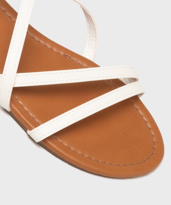 Sandales plates unies à fines brides femme vue6 - VALENTINA BALDA - GEMO