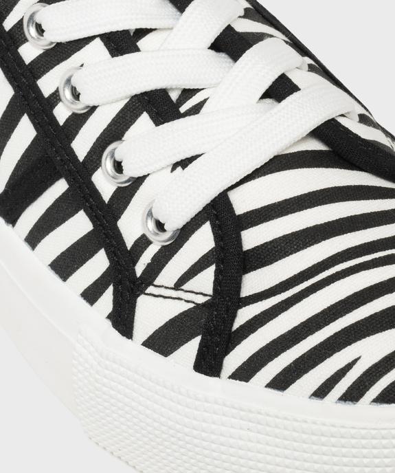 Tennis en toile sur semelle plateforme femme - Follow Me vue6 - FOLLOW ME G4G - GEMO