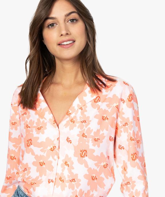 Chemise femme à motifs fleuris vue2 - GEMO(FEMME PAP) - GEMO