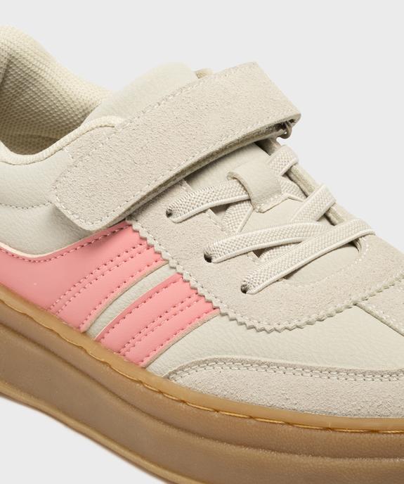 Baskets à scratch bicolores avec épaisse semelle fille - Lovely Wings vue6 - LOVELY WINGS - GEMO