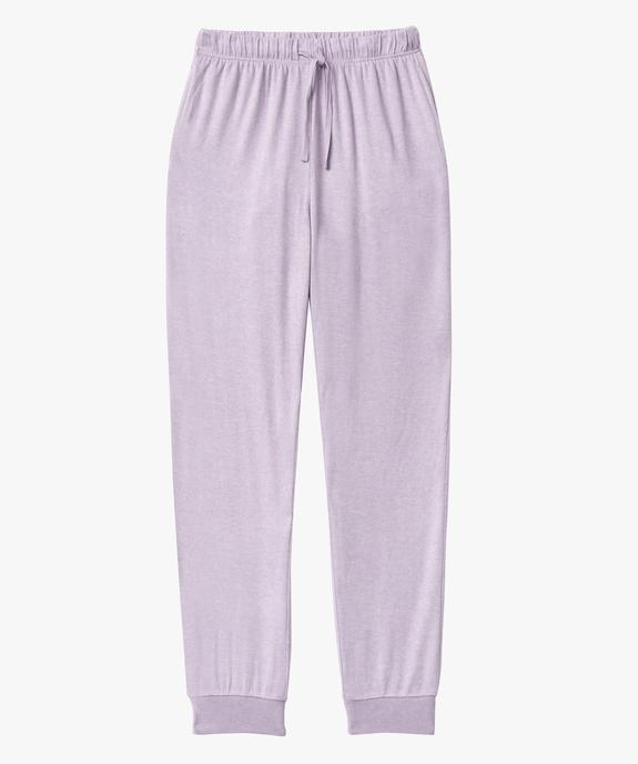 Pantalon de pyjama en maille fine femme vue4 - GEMO 4G FEMME - GEMO