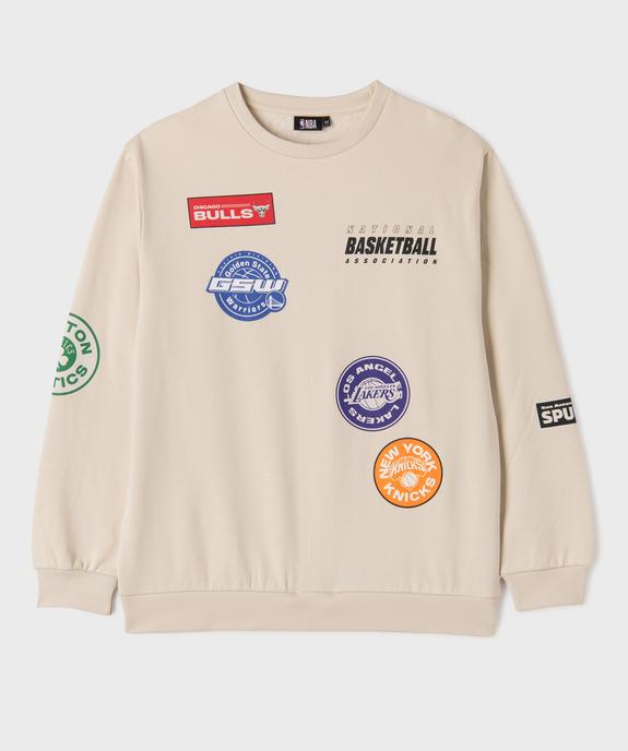Sweat à col rond avec motifs garçon - NBA vue1 - NBA - GEMO