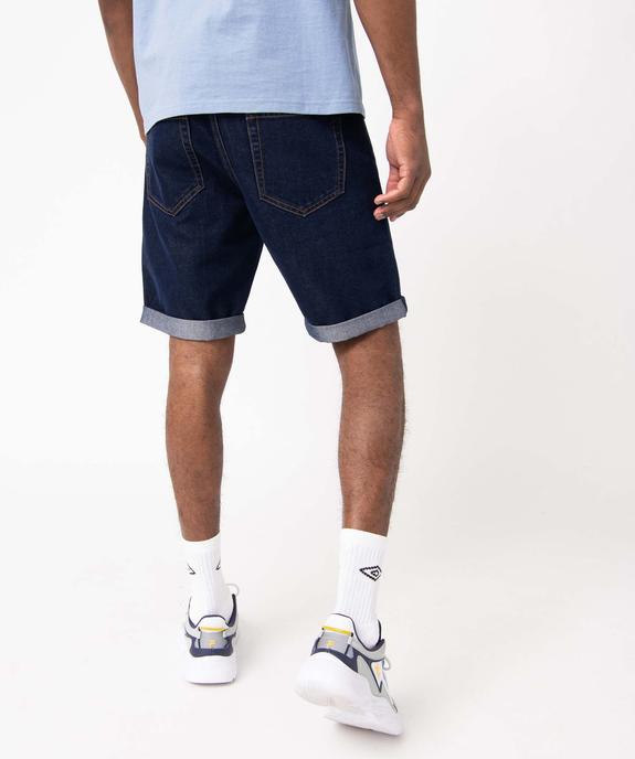Bermuda en jean homme fin et souple vue3 - GEMO 4G HOMME - GEMO