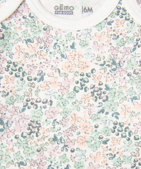 Body manches longues à motifs fleuris bébé fille (lot de 3) vue5 - GEMO 4G BEBE - GEMO