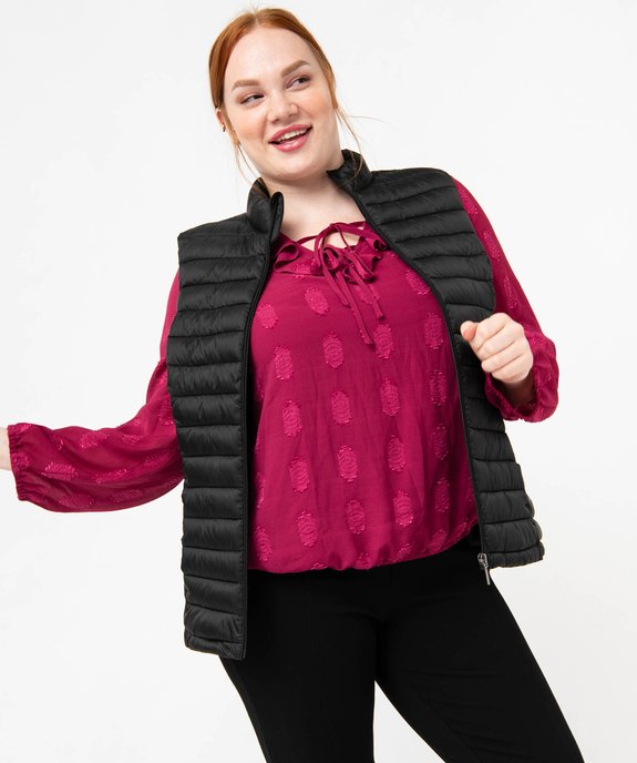 Doudoune sans manches à col montant femme grande taille vue1 - GEMO 4G GT - GEMO