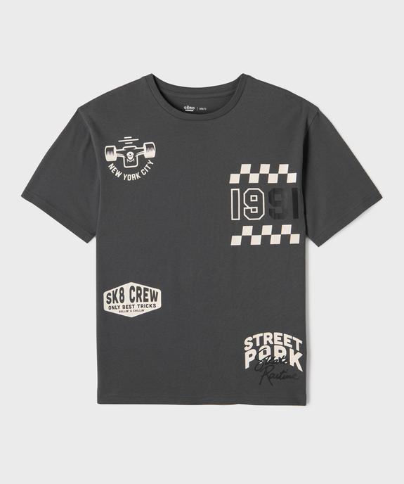 Tee-shirt manches courtes coupe oversize garçon vue1 - GEMO 4G GARCON - GEMO