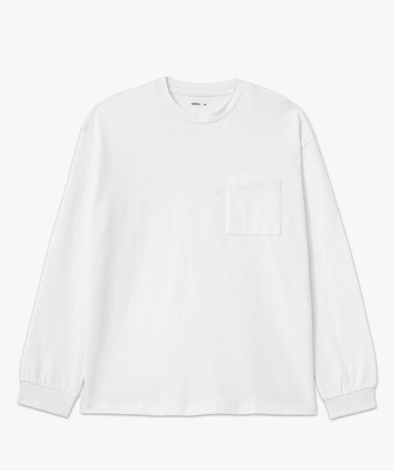 Tee-shirt manches longues épais oversize homme vue4 - GEMO (HOMME) - GEMO