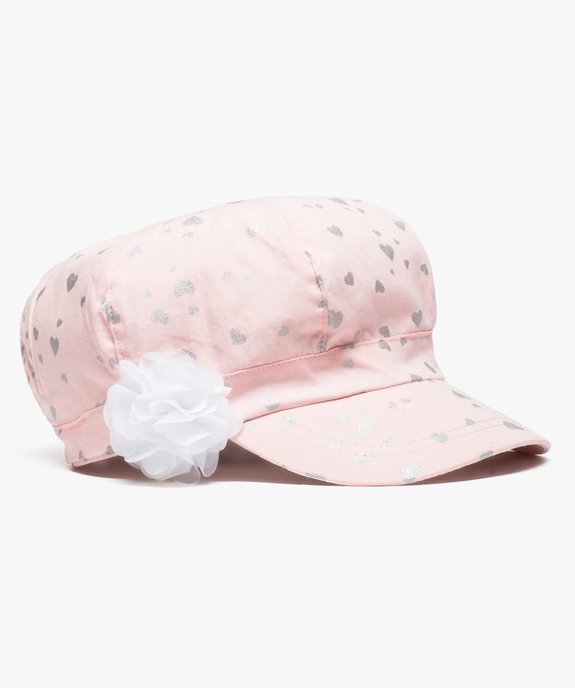 Casquette gavroche motif cœur argent vue1 - GEMO (ENFANT) - GEMO