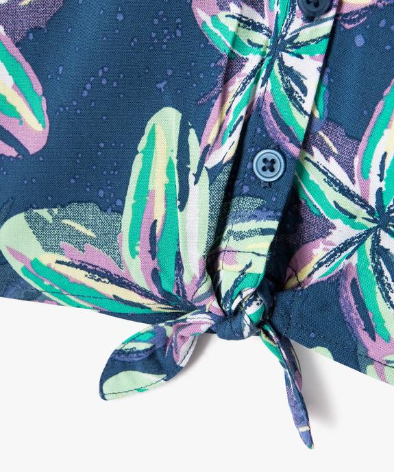 Blouse sans manches à motifs fleuris bébé fille vue2 - GEMO 4G BEBE - GEMO