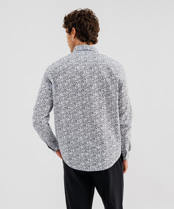 Chemise en coton imprimée homme vue3 - GEMO (HOMME) - GEMO