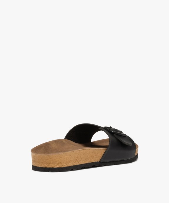 Mules femme plates à bride à boucle ajustable vue4 - GEMO (CASUAL) - GEMO