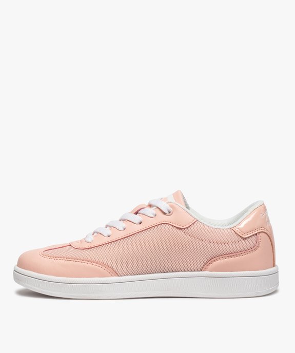 Baskets femme unies dessus mesh - Airness vue3 - AIRNESS - GEMO