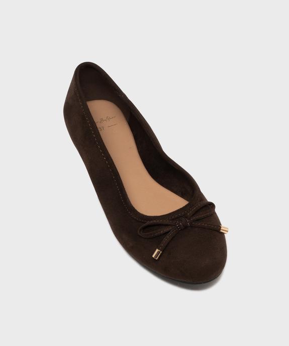 Ballerines en suédine avec noeud femme - Valentina Baldano vue5 - VALENTINA BALDA - GEMO